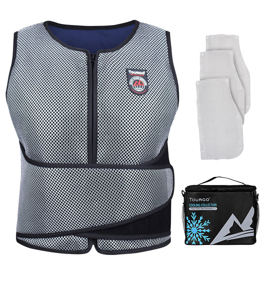 PCM Cooling Vest for MS Patients,Cooling Vests for Women with 3 PCM Packs - Provides Constant 65℉ for 3-5 Hours, Ideal Ice Vest for MS Patients,Indoor Cooling