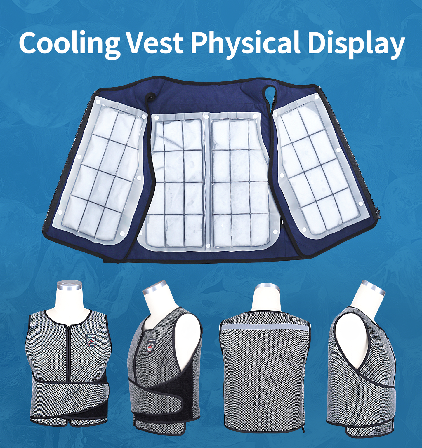 PCM Cooling Vest for MS Patients,Cooling Vests for Women with 3 PCM Packs - Provides Constant 65℉ for 3-5 Hours, Ideal Ice Vest for MS Patients,Indoor Cooling