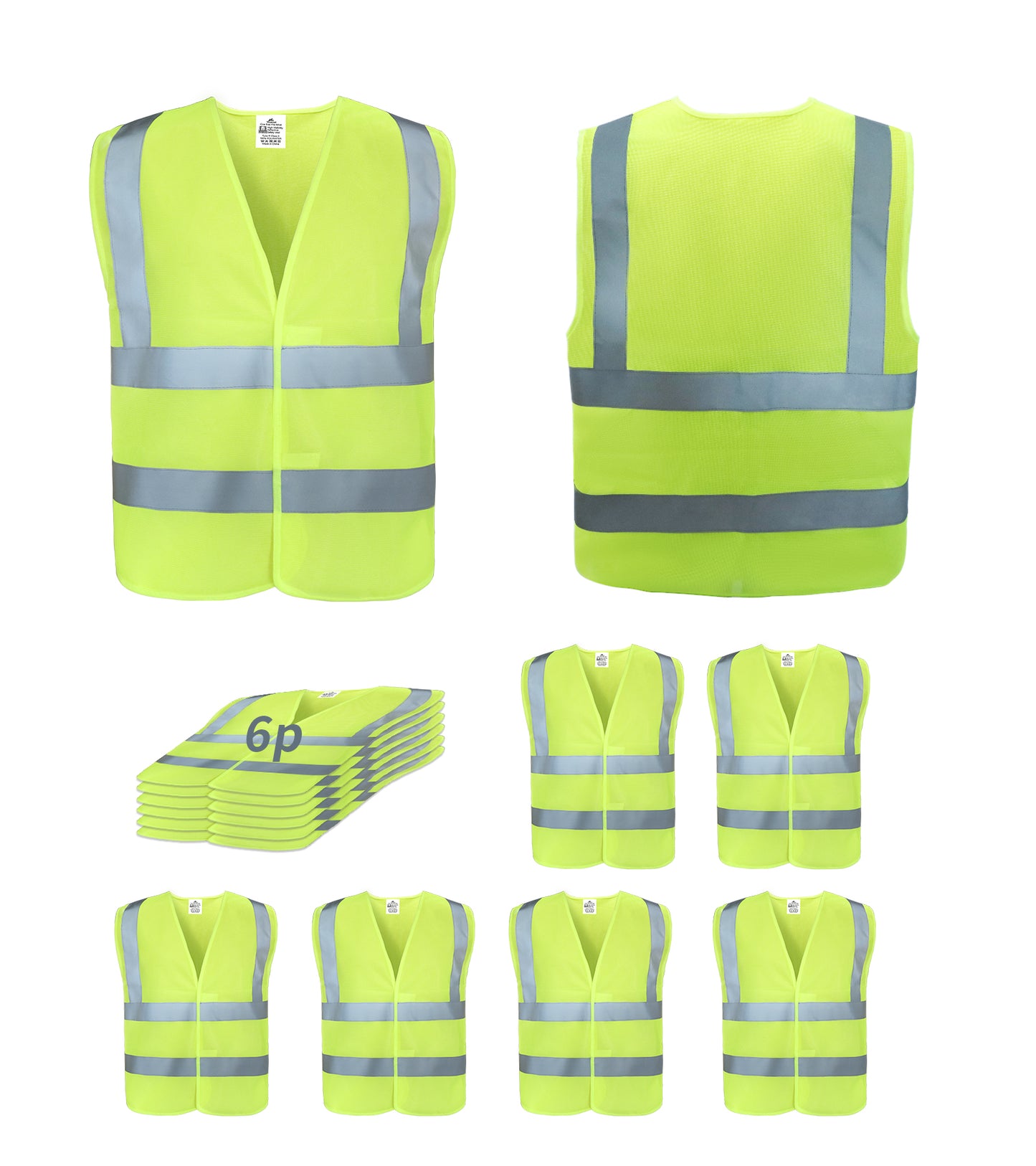 Safety Vest Meets ANSI Class 2 Standards, Reflective Vest for Men Women, Mesh High Visibility Vest